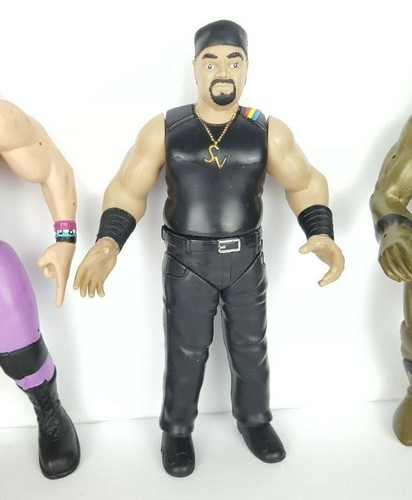 5 Vintage 1990s WWE WWF Wrestlers Wrestling Action Figures Jakks Pacific Shawn - Afbeelding 9 van 12