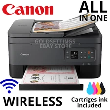 2025 Canon Pixma Wireless All In One Duplex Printer/Copy/Scan - Set Ink Included