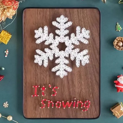 String Art DIY Kit - Snowflake. Wizardi Craft Kit F07-M12-6-DHACE13252