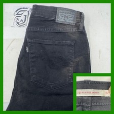 Levi's 721 High Rise Skinny Jeans Black Women's Size 32
