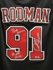 Dennis Rodman Signed Chicago Bulls Basketball Jersey NBA HOF HA COA M&N 97-98
