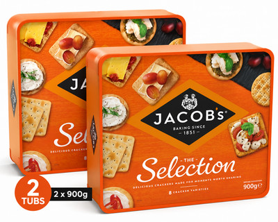 2x Jacobs Kekse für Käseknacker 900g Dosen herzhafte Keksauswahl