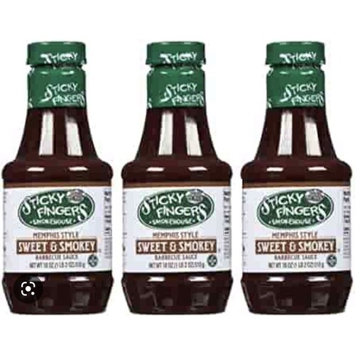 2-pak lepkich palców Memphis Sweet & Smokey 18 uncji Oryginalny sos grillowy BBQ - Zdjęcie 12 z 13