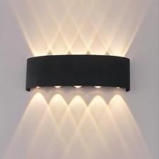 Waterproof LED Wall Lights Up/Down Outdoor/Indoor Room Lamp Sconce Light