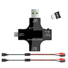 8 IPS Multiple Color Screen USB Power Meter Accepts Maximum Power: 150W