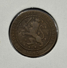 1883 Netherlands 1 Cent Coin
