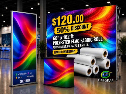 Trade show backdrop banner Polyester Fabric Roll UV Latex Eco Solvent Media