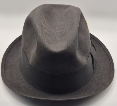 推定50年代 stetson fedora hat Vintage 1950s Stetson Fedora Hat Mens 7 1/4 Brown Whippet Style