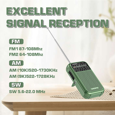 AM FM SW Portable Mini Radio D220 Pocket Radio AA Battery Powered Great Receiver