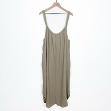 Old Navy Dress Womens XL Green Gauzy Cotton Beachy Boho Comfy Breathable Coastal