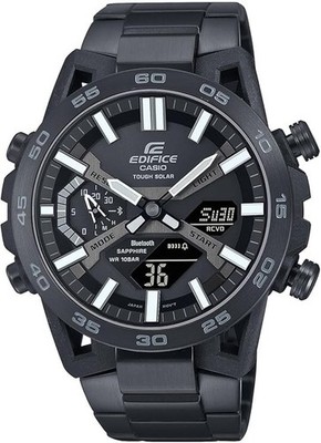 CASIO Watch EDIFICE SOSPENSIONE ECB-2000YDC-1BJF Bluetooth Solar Black 47.8mm