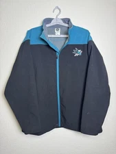 San Jose Sharks NHL Full-Zip Men's XL Soft Shell Bonded Jacket Gray