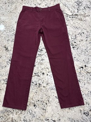 Levi's Burgundy Chino Straight Leg 30 x28.5  Men Pants Casual Preppycore Spring