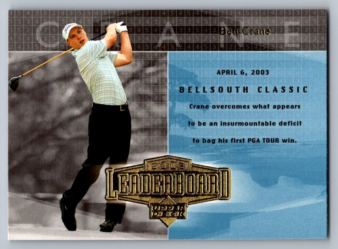 2004 UPPER DECK GOLF CARD LEADERBOARD #60 BEN CRANE