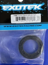 EXOTEK EB410 REPLACEMENT 72 T SPUR GEAR FOR alloy mount center gear diff