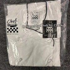 Chef Revival White Chef Coat Uniform XS #372