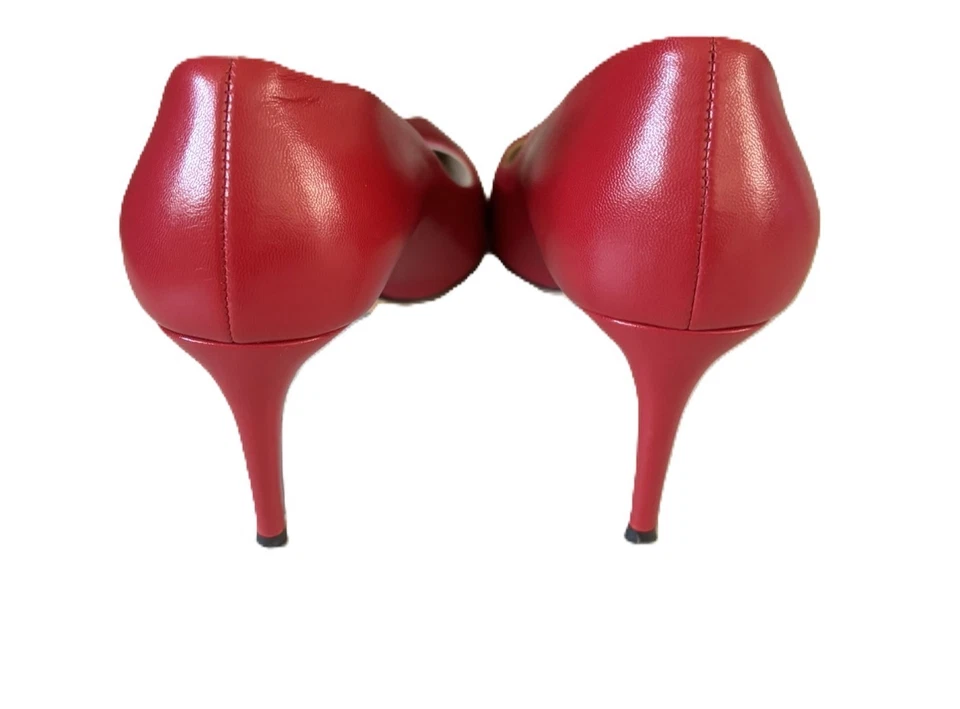 Tamara Mellon Red Leather Rebel 75 pumps sz 6.5 made in Italy - Image 2 of 4
