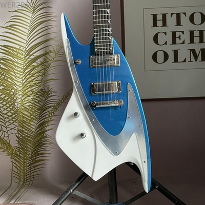 #ad Left Handed Backlund JBD400 Shark Electric Guitar H H Mini Pickups Chrome Parts $245.00