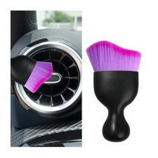 Ywdiml Car Interior Detailing Brush, Curved Soft Bristles Gradient Purple