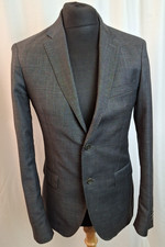 Calvin Klein Blazer Jacket Smart Casual Formal Charcoal Grey 38 Medium A3967