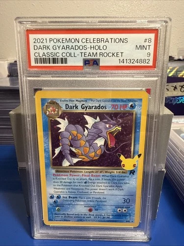 Pokémon Dark Gyarados Holo Rare TCG Card Celebrations 8/82 PSA 9
