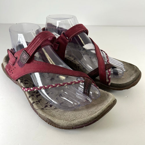 Sandales La Canadienne En Cuir Rose Et Liège – Taille 9 US (40 EU), Neuf Avec Boîte, Fabriqué En Italie