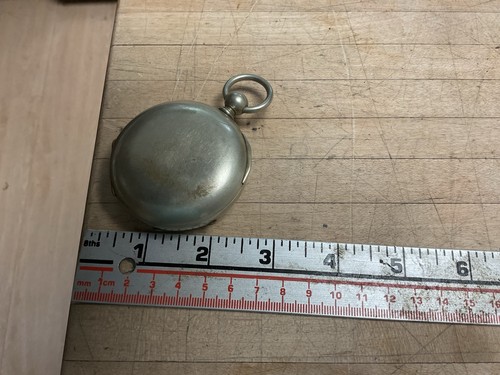 Waltham Broadway Pocket Watch Key Wind 7J Size 18 For Repair - Picture 9 of 15