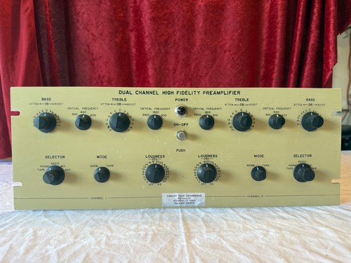 Rare 1959 hand built Dual Channel High Fidelity Preamplifier Kit (H.H. SCOTT?)