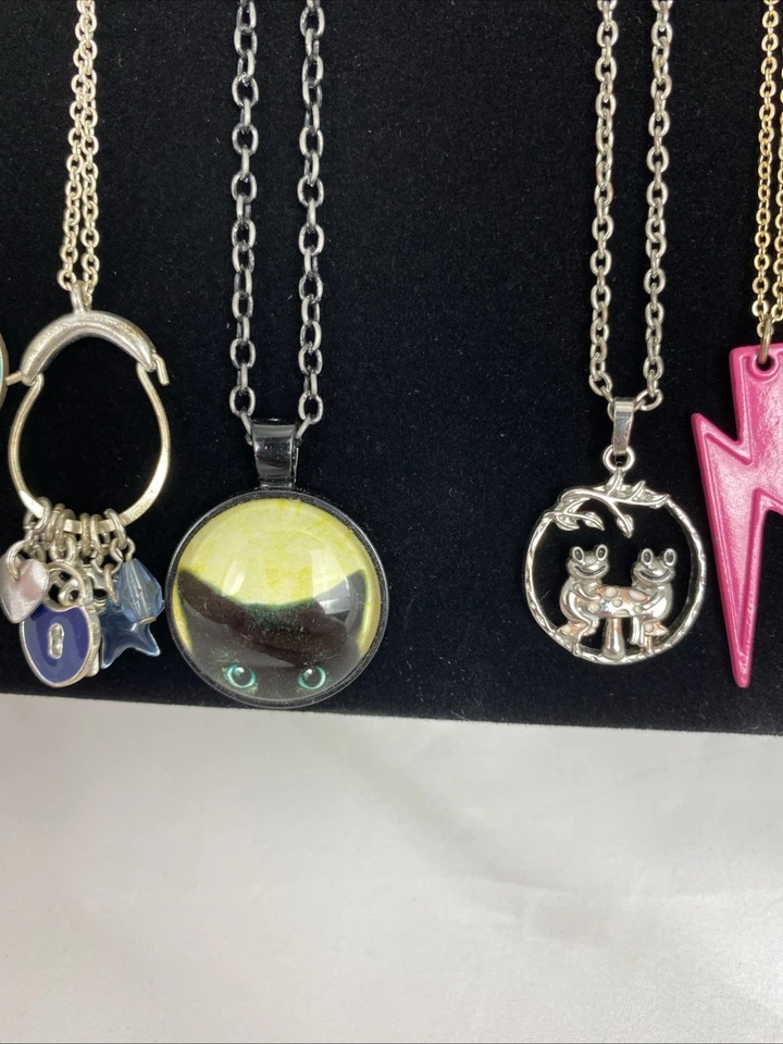 Lote de (11) Collares Colgantes Colgantes Delicados Colgantes Niñas Joyería Corazón Gato Animales Foto 4 de 4