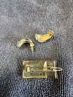 Goldtone Metal Barrett And Enamel Post Earrings — photo 3