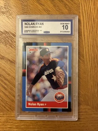 1988 Donruss Nolan Ryan #61 Graded 10