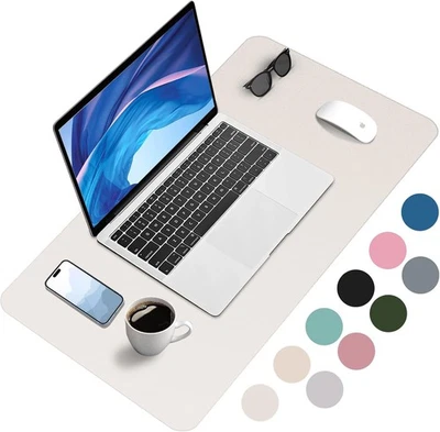 ZANFQVO Schreibtischunterlage 80x40cm - Mauspad XXL aus PU-Leder, Wasserdicht und