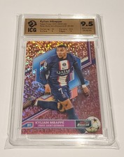 2022-23 Topps Finest UEFA CL Soccer Rose Gold Mini Diamonds Kylian Mbappe 37/50 