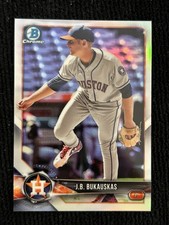 2018 Bowman Draft Chrome J.B. Bukauskas #BDC-189 Refractor RC Houston Astros