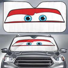 Lightning Mcqueen Funny Racing Eyes Pixar Cars Land Car Windshield Sun Shade
