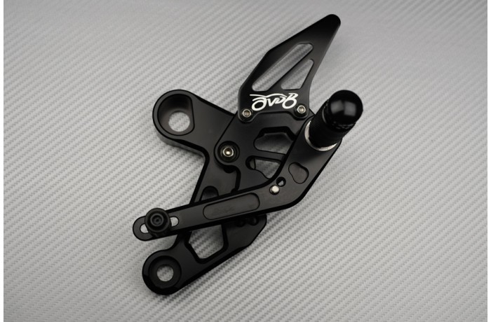 Platines / Commandes Reculées Racing AVDB Alu YAMAHA MT09 TRACER 2015 2016 2017