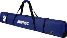 Fully Padded Ski Bag, Single Ski Travel Bags to Transport Skis Gear with Pocket