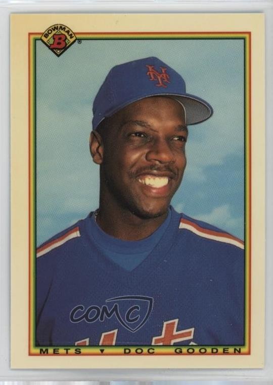 1990 Bowman Factory Set Collector's Edition (Tiffany) Dwight Gooden #126 5xh