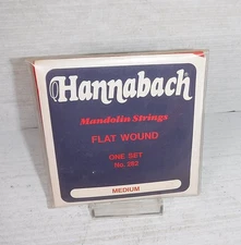 Vintage 1970s Hannabach Medium Flat Wound Mandolin Strings Set of 8 West germany