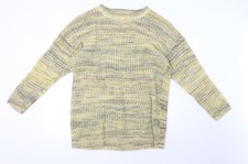 sprit Womens Yellow Pullover Sweatshirt Size L