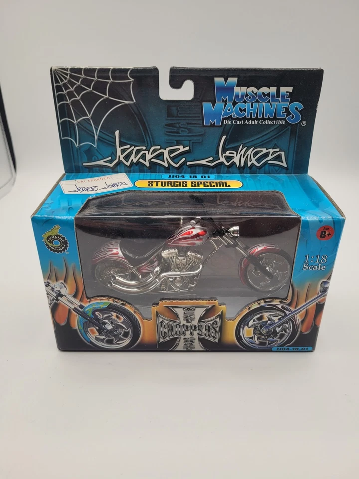 Muscle Machines Sturgis Special Motorcycle Jesse James Red JJ04-18-01 Choppers - Image 2 of 4