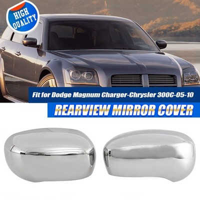 For Chrysler 300 300C Magnum Charger Rearview Mirror Cover Cap Accessories 05-10