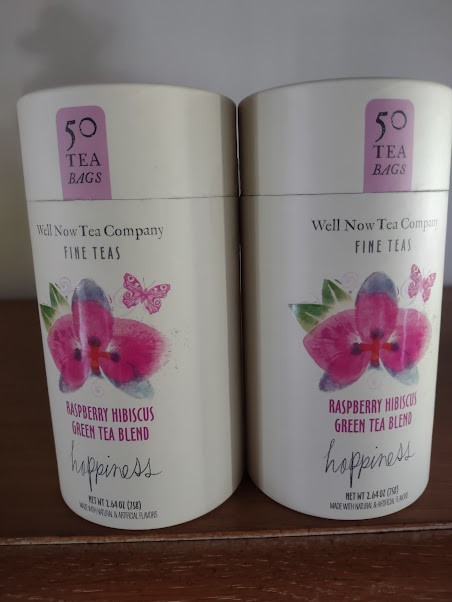 Co 🫖 Caffeinated Raspberry Hibiscus Green Tea -2 Tubes-10