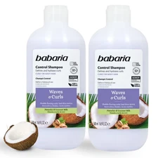 Babaria Only Curls Shampoo 16.9 fl oz – Gentle Care for Waves & Curls (2-Pack)