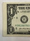 Extremely Miscut Off Centered Circulated 2021 $1 Dollar Bill — photo 3