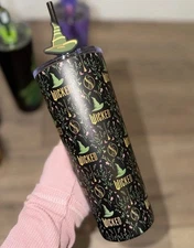 Dragon Glassware Wicked Enchanted glinda Elphaba Stainless Steel Tumbler 24oz