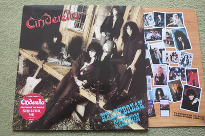 CINDERELLA   HEARTBREAK STATION LP   Nr MINT A1/B1 UK 1990 ROCK GLAM METAL