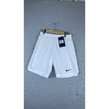 Nike Soccer Shorts Youth M White New Samples Dri-FIT AJ1265-100