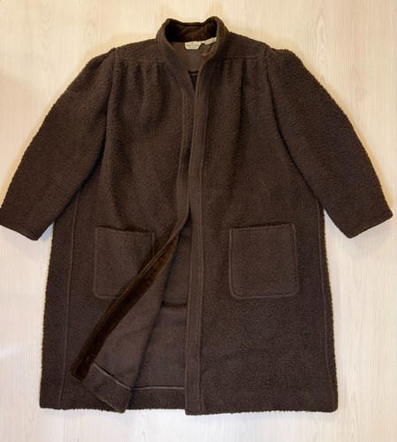 Valentino Boutique / Miss V, Vintage Valentino Boutique Brown Oversized Coat Made in Italy