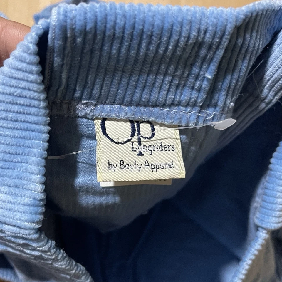 Винтажные Ocean Pacific Longriders Baby Синие Вельветовые Короткие Размер 30 Серфинг 70-е/80-е Новые с ценниками - Изображение 2 из 4